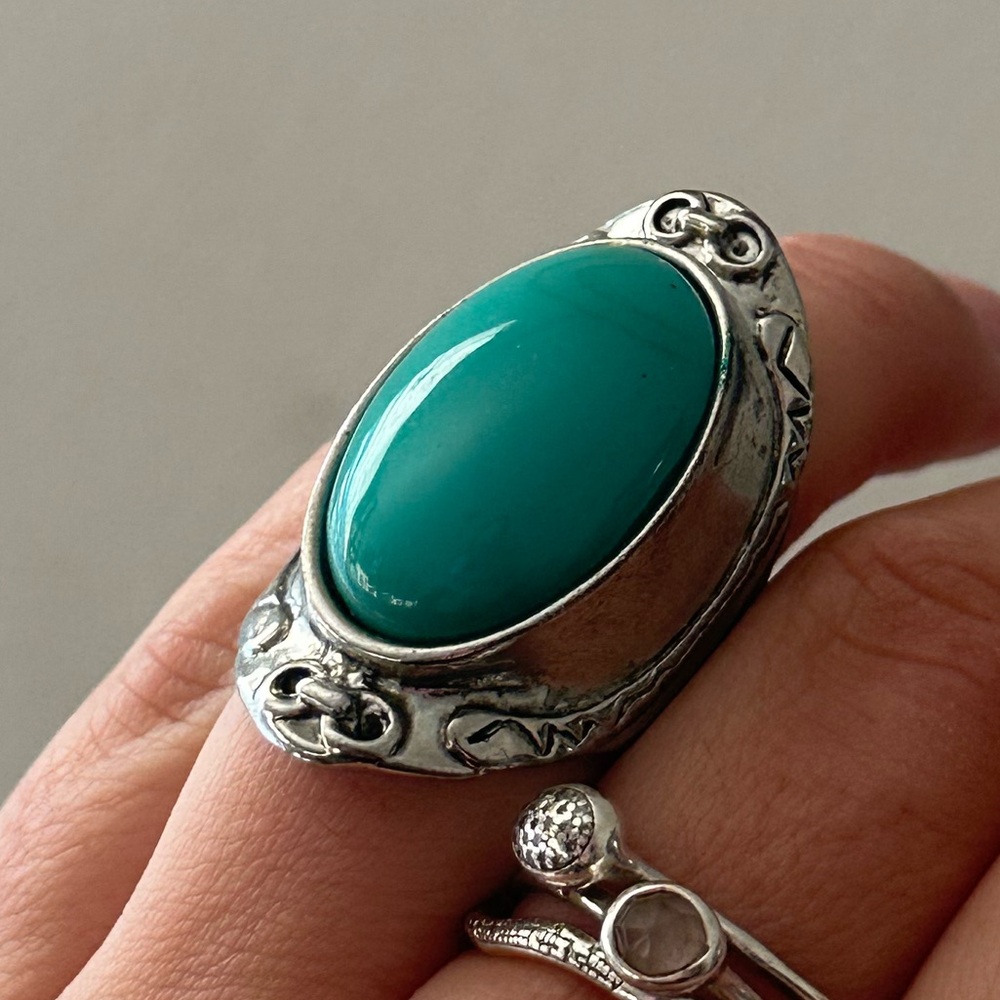 Vintage Turquoise ring - Picture 2 of 4